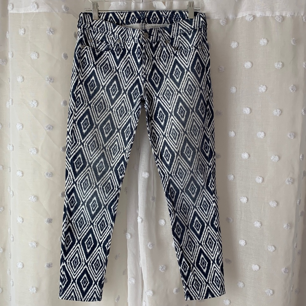 7 for All Mankind Ikat Boho Jeans in Indigo